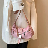 Nylon Satchels Handbags Purses Women Shoulder Bags
