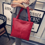 Women's PU Leather Shoulder Bag Large Capacity Tote