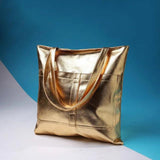 Women's PU Leather Shoulder Bag Large Capacity Tote