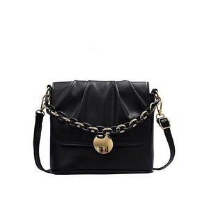 High-Quality PU Leather Pleated Tote Bag for Women