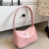 Soft Leather Clutch Purse French Shoulder Bags For Woman Armpit Packs