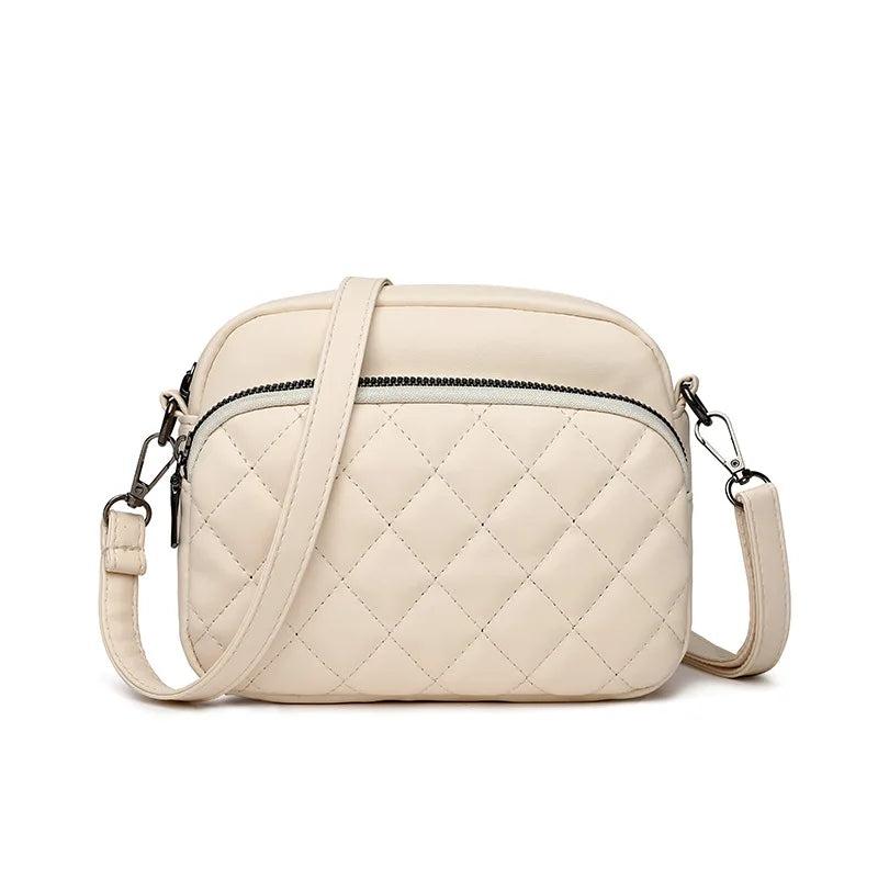 Ladsoul Handbag And Purses Solid PU Leather Crossbody Bag