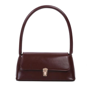 Women's PU Leather Handbag Tote - Solid Flap Bag for Ladies