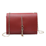 Women's Pu Leather Shoulder Messenger Bag Pink Clutch Purse