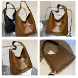 Soft Surface Underarm Shoulder Bag Large Capacity for Shopping and Travel