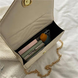 Vintage Chain Crossbody Bags for Women Solid Female Small Shoulder Bag Purse