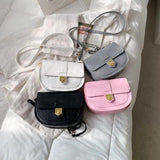 Crocodile Pattern Shoulder Bag PU Leather Messenger Bag