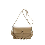 Vintage Chains One Shoulder Bags High Women PU Leather Casual Handbags