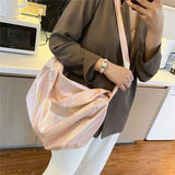 Reflective Crossbody Bag for Women Large Capacity School Bookbag