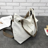 Canvas Shoulder Bag for Women: Large Capacity Crossbody Messenger Bag