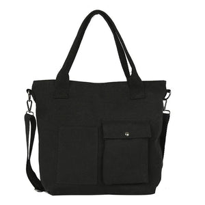 Canvas Shoulder Bag for Women: Large Capacity Crossbody Messenger Bag