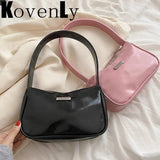 Retro Soft Leather Clutch Purse French Shoulder Bag Small Size Armpit Packs