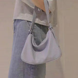 Shoulder Bags Women PU Solid Leisure All-match Style OL Ins Underarm Handbags