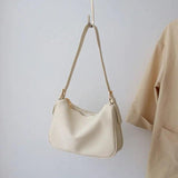 Shoulder Bags Women PU Solid Leisure All-match Style OL Ins Underarm Handbags