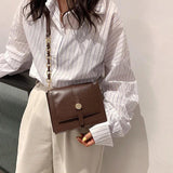 Women Retro Messenger Bag Crossbody Satchel PU Leather