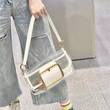 Women Shoulder Bags Transparent Underarm Crossbody Bag Sweet Female All-match St