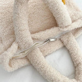 Woman Goose Cashmere Shoulder Bag Girl Cashmere Handbag Winter Warm