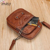 Soft Leather Mini Phone Shoulder Bag Wallet