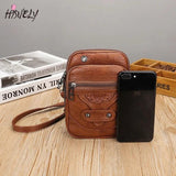 Soft Leather Mini Phone Shoulder Bag Wallet