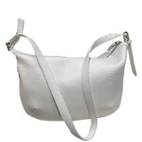 Women Solid Hobos Zipper PU Leather Crossbody Bag