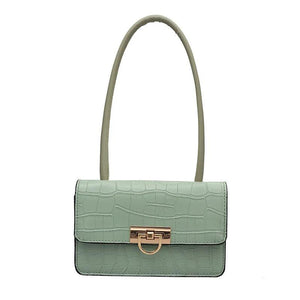 Retro Messenger Bag Solid Square Shoulder Bag for Ladies