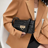 Retro Messenger Bag Solid Square Shoulder Bag for Ladies