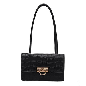 Retro Messenger Bag Solid Square Shoulder Bag for Ladies