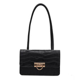 Retro Messenger Bag Solid Square Shoulder Bag for Ladies