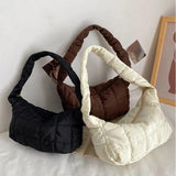 Women's Embroidered Rhombus Shoulder Bag