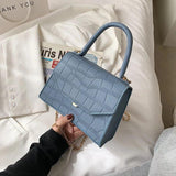 Stone Pattern Crossbody Bag Small Handbag Shoulder Bag PU Leather Ladies