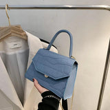 Stone Pattern Crossbody Bag Small Handbag Shoulder Bag PU Leather Ladies