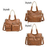 Soft Women Handbag Travel Ladies Handle PU Leather Shoulder Holiday