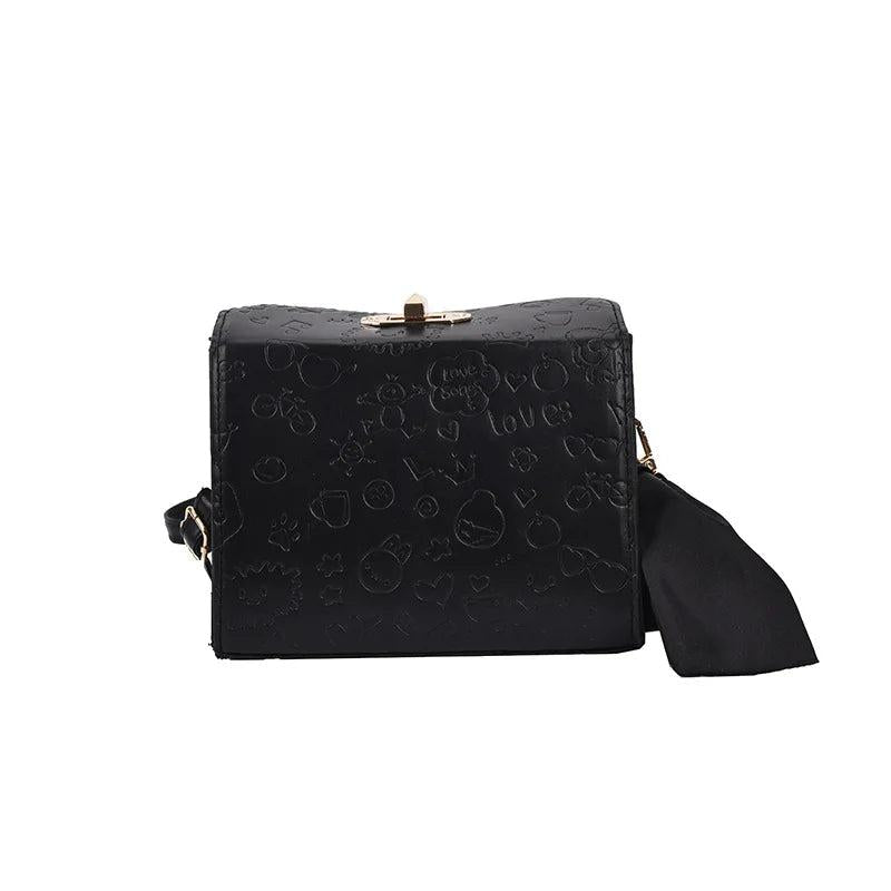 Vintage Shoulder Bag Small Square Box Messenger Bag
