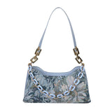 Oil Painting Printed Underarm Bag Retro Women Totes Shoulder Bags