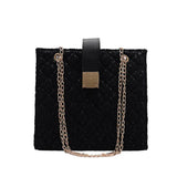 Small Square Crossbody Bag Solid Handbag Women's Shoulder Bag