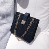 Small Square Crossbody Bag Solid Handbag Women's Shoulder Bag