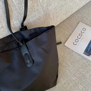Large Nylon Shoulder Bags Waterproof Top-handle Totes for Women