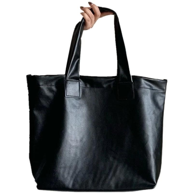 Large Capacity Shoulder Bags Women Shopping Tote Bag Travel Vintage Ladies Ins H