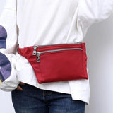 Women's Vintage Mini Shoulder Bag Messenger Lightweight Nylon Solid Zip