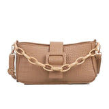 Crocodile Pattern Women's Shoulder Messenger Bag Chain Bag
