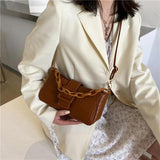 Crocodile Pattern Women's Shoulder Messenger Bag Chain Bag