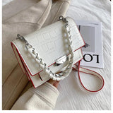 Shoulder Bag Texture PU Messenger Bag Chain Mobile Phone Bag
