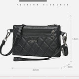 Vintage Envelope Shoulder Bag PU Leather Clutch Crossbody Handbag