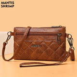 Vintage Envelope Shoulder Bag PU Leather Clutch Crossbody Handbag