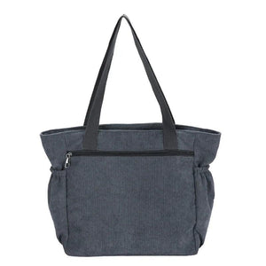 Canvas Large Tote Bag Japanese Corduroy Shoppers Handbags