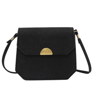 Solid Flap Bag Women PU Leather Crossbody Bags For Women