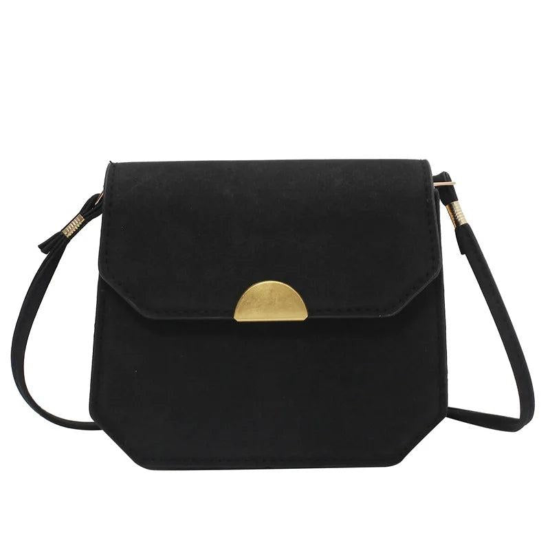 Solid Flap Bag Women PU Leather Crossbody Bags For Women