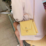 Metal Handle Handbags Crossbody Shoulder Messenger Bag