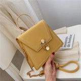 Metal Handle Handbags Crossbody Shoulder Messenger Bag