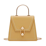 Metal Handle Handbags Crossbody Shoulder Messenger Bag